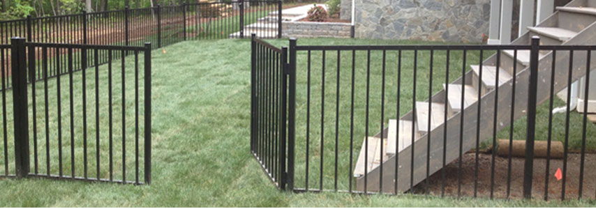 metal fence and gate