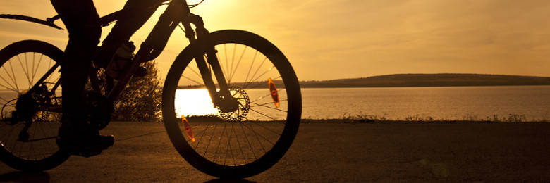 riding your bike by lake anna