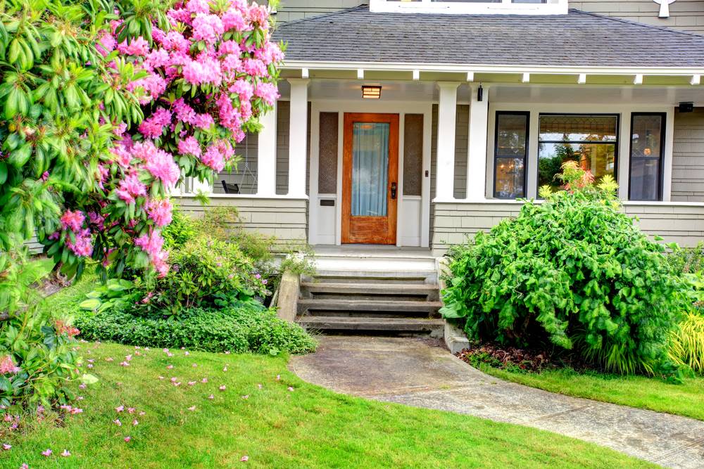 house in the spring